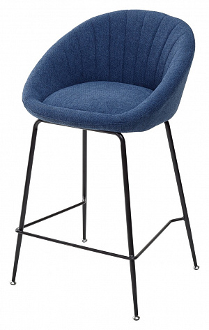 Барный стул ATLAS 9105-26 синий  (H=65cm)