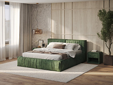 180-200 Кровать Corra без основания Selfie Лесной мох